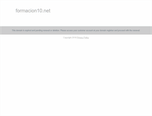Tablet Screenshot of formacion10.net
